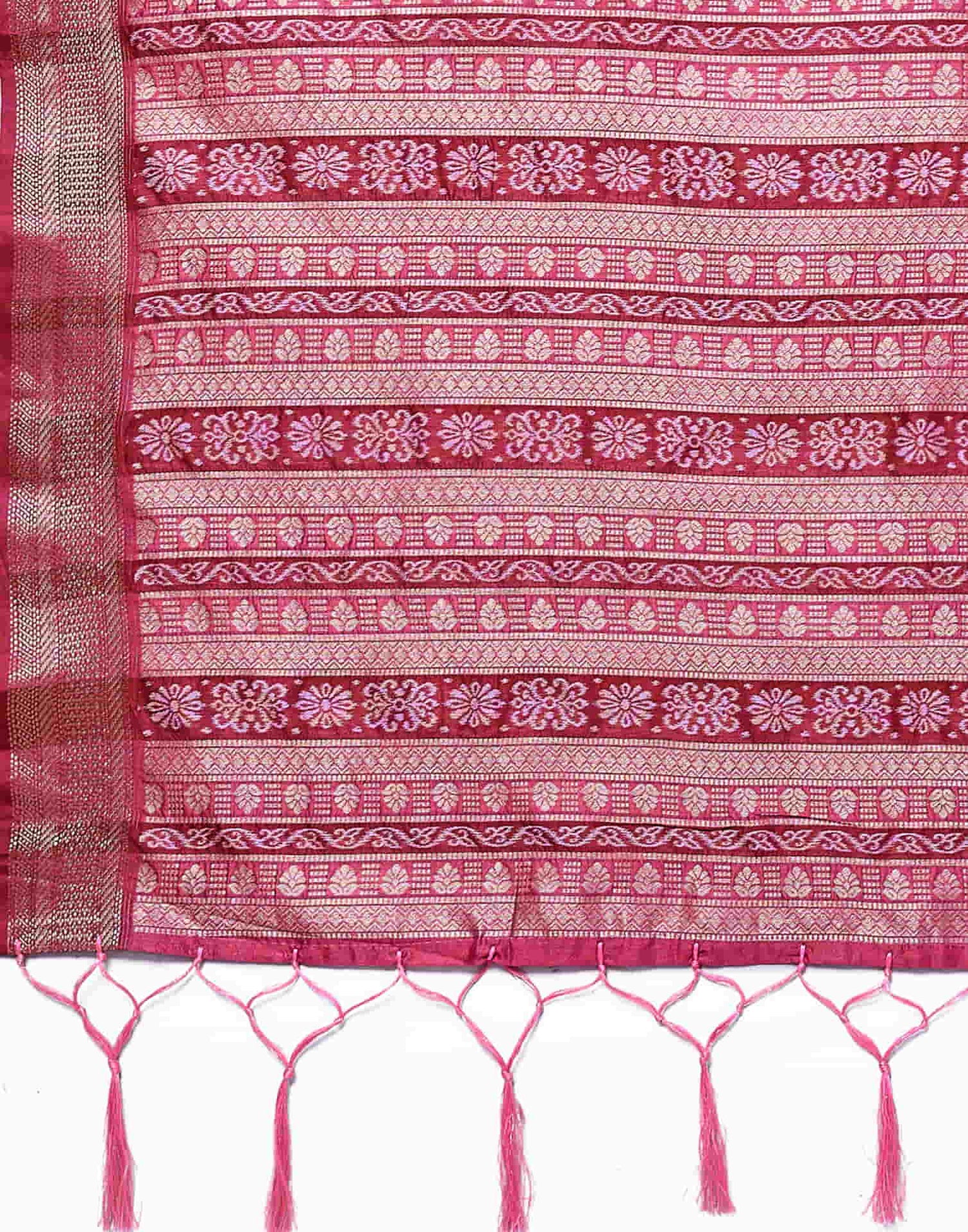 Pink Silk Weaving Banarasi Saree