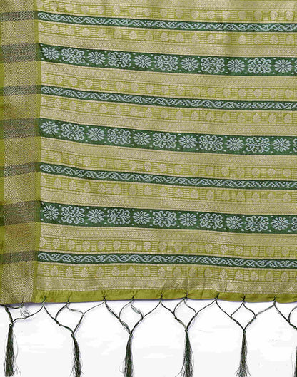 Green Silk Weaving Banarasi Saree