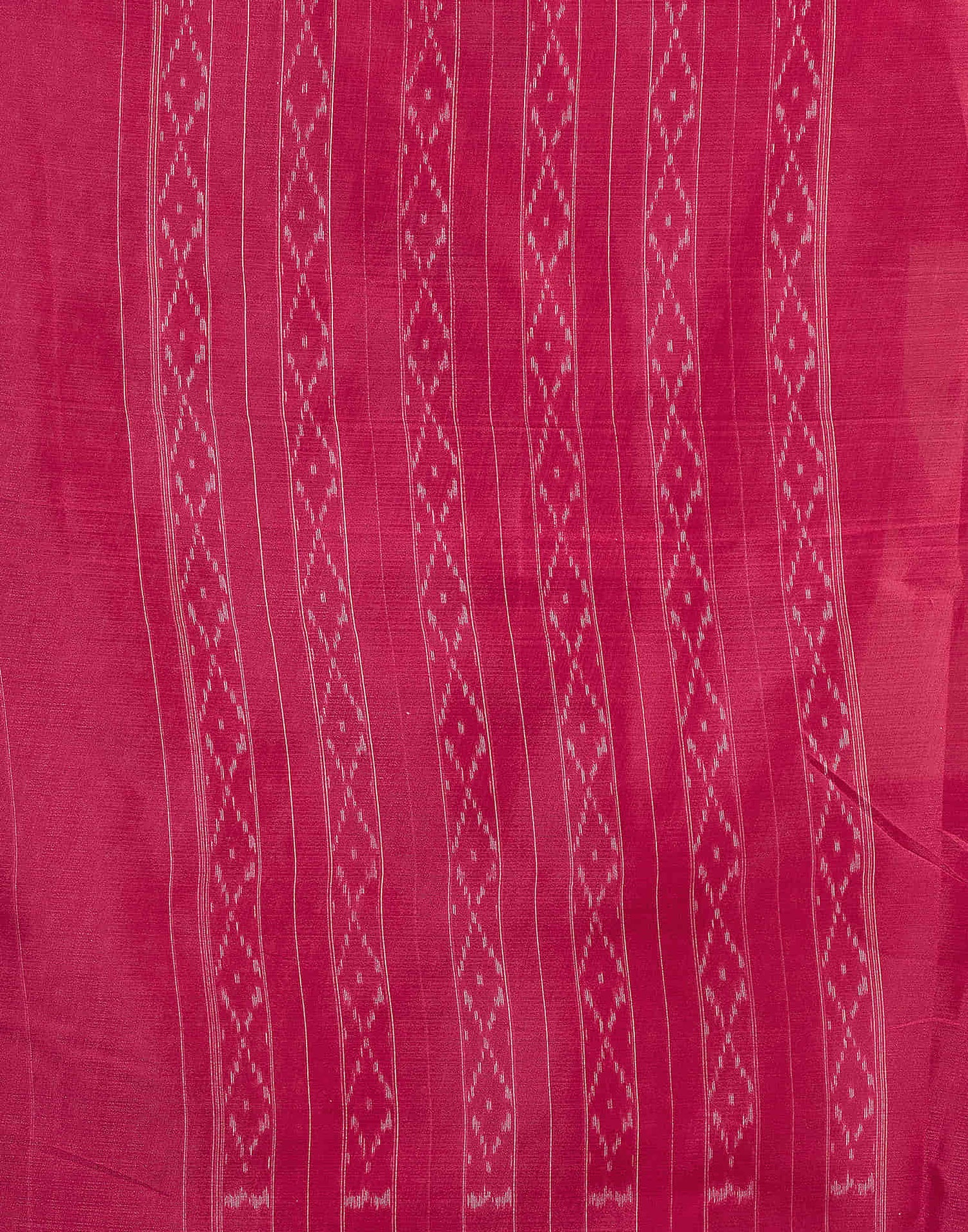 Dark Rose Pink Bhagalpuri Silk Printed Saree