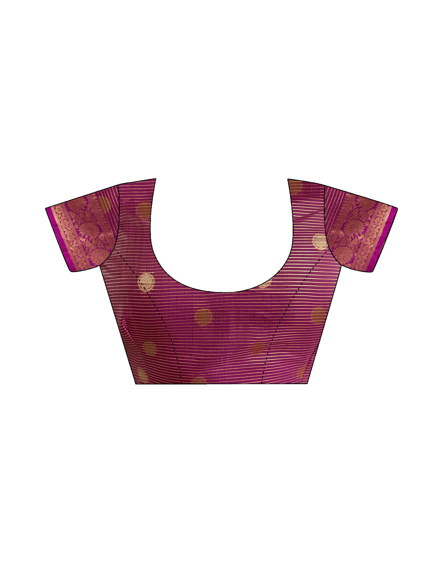 Pink Organza Weaving Saree
