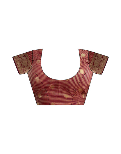 Light Brown Organza Weaving Saree