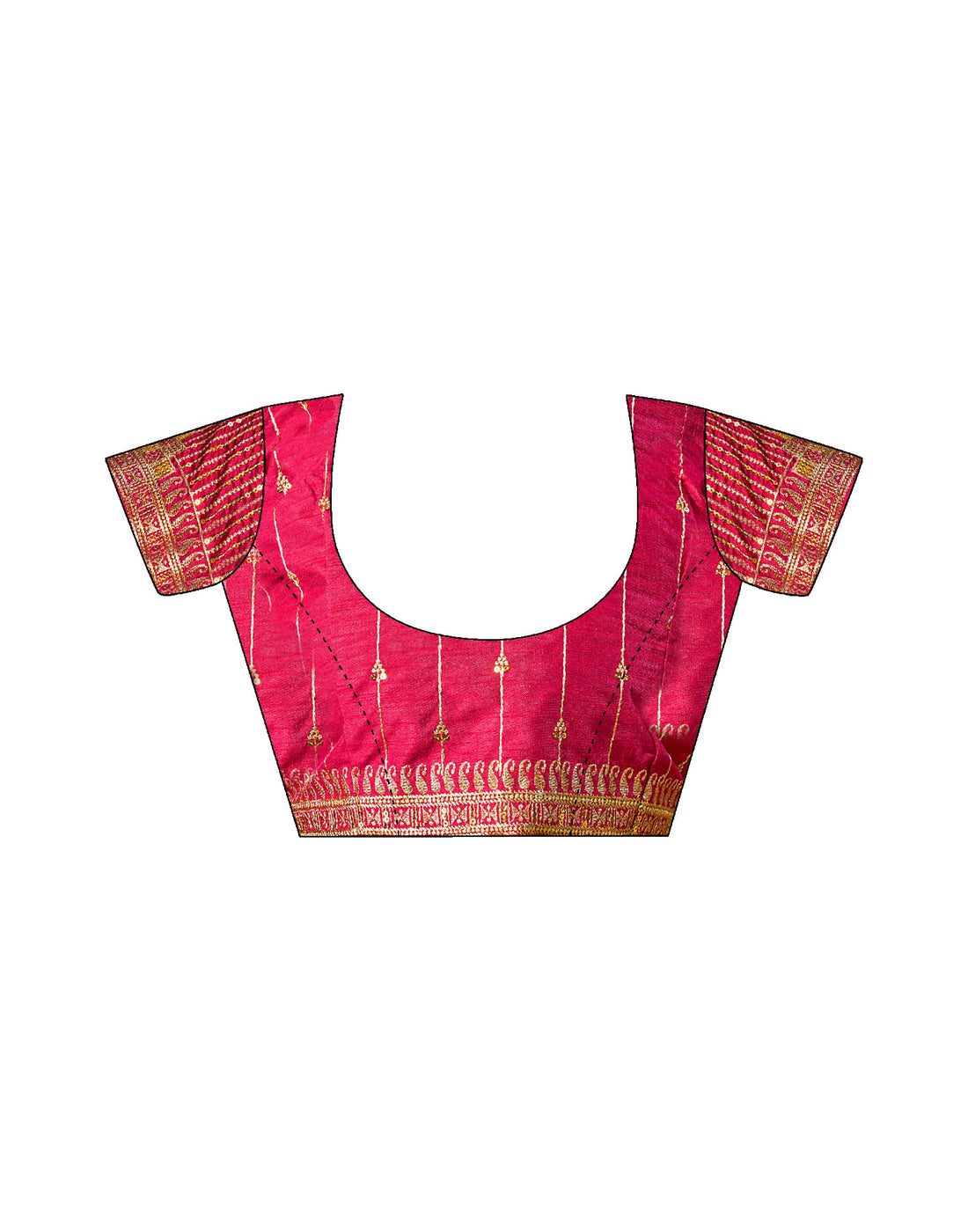 Rama Blue Silk Stone Work Embellished Saree