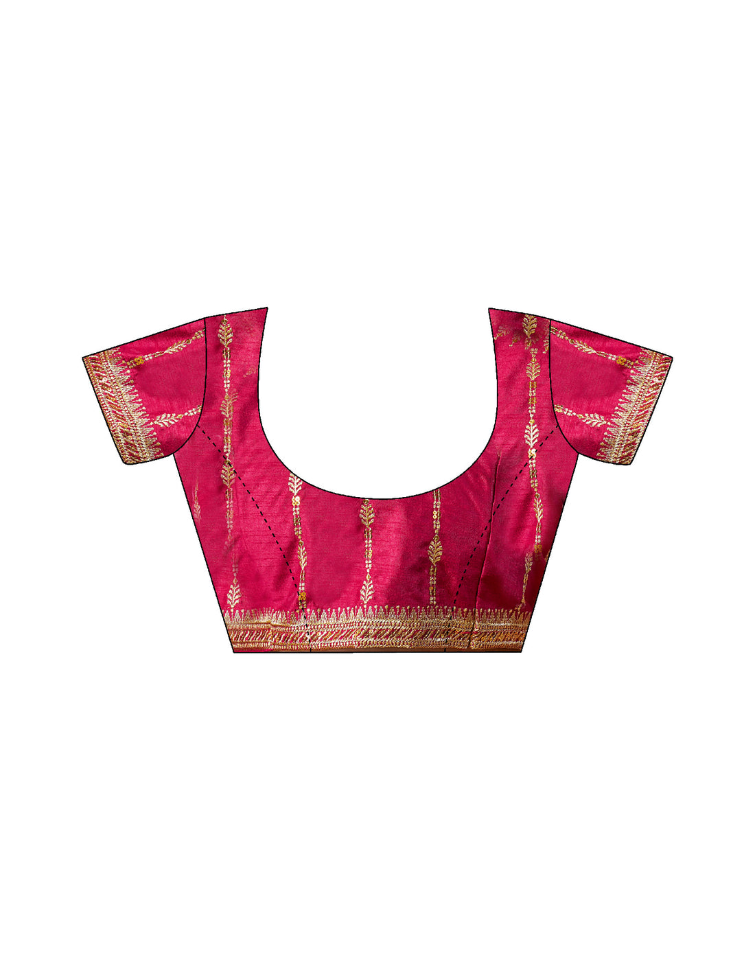 Dark Green Silk Stone Work Embellished Saree