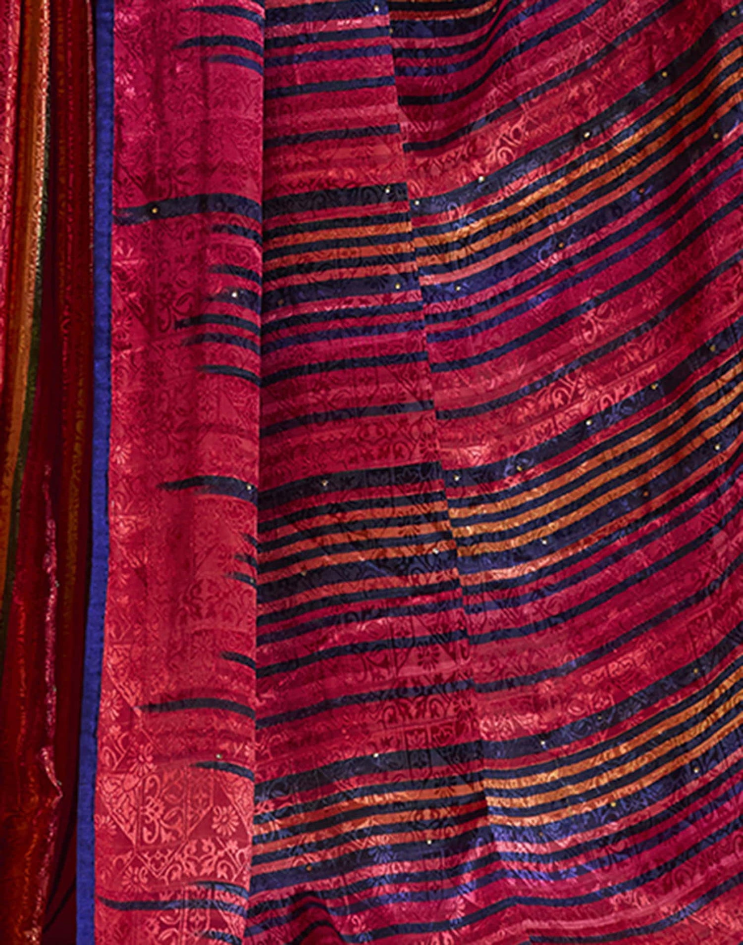 Multicoloured Silk Woven Saree