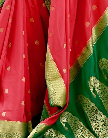 Red Silk Woven Kanjivaram Saree