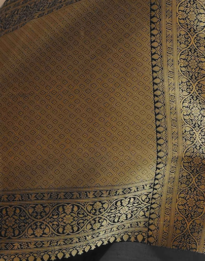 Black Silk Woven Kanjivaram Saree