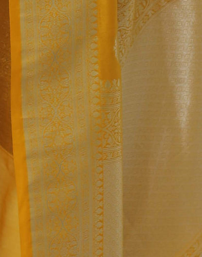 Yellow Silk Woven Kanjivaram Saree