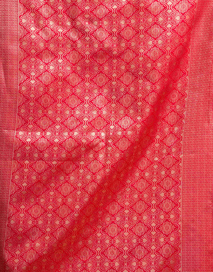 Red Silk Woven Banarasi Saree