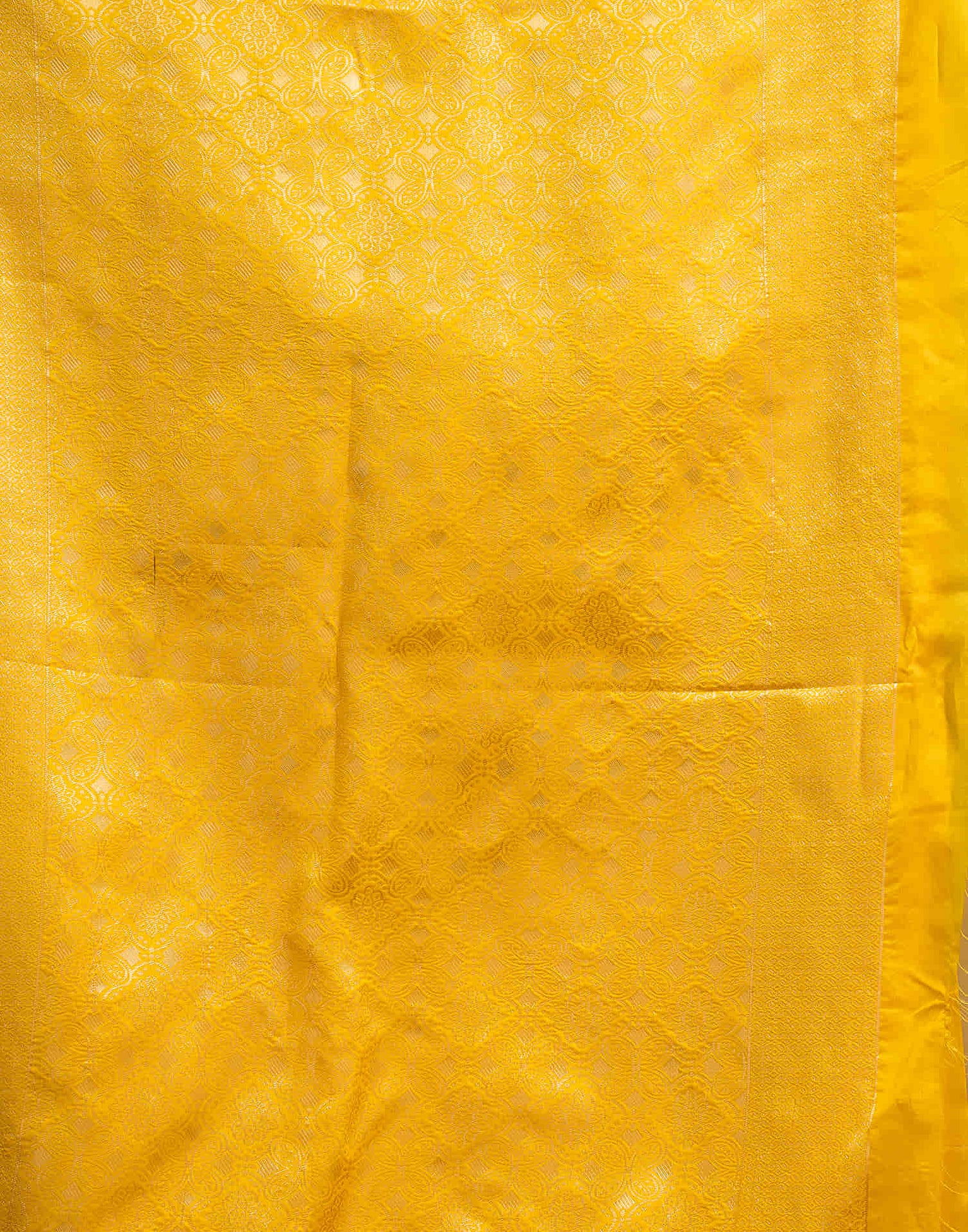 Yellow Silk Woven Banarasi Saree