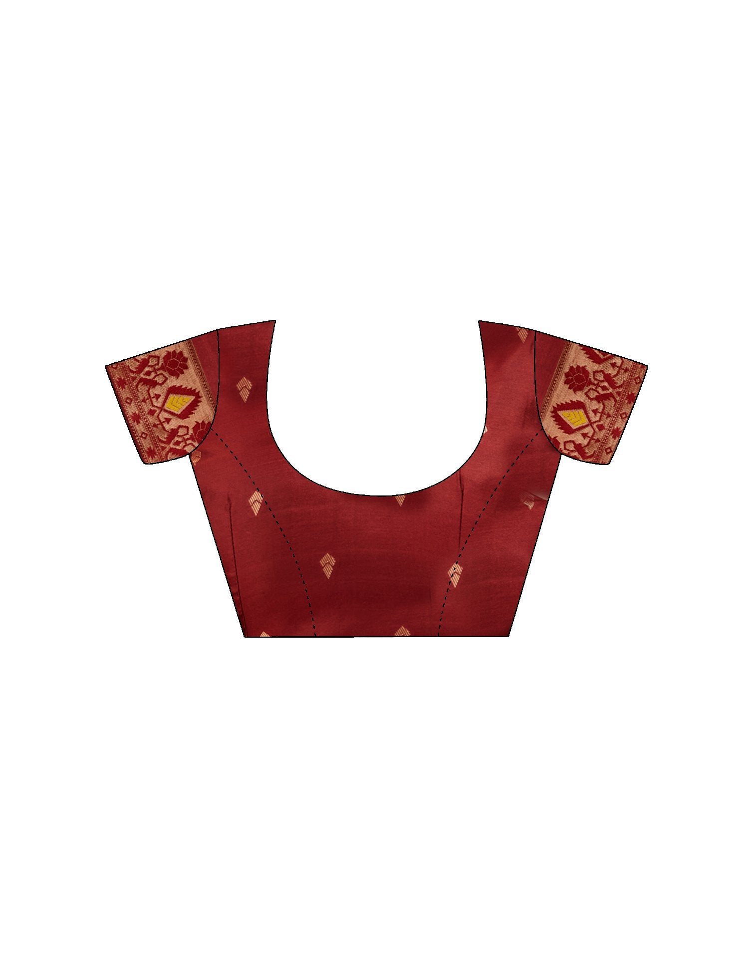 Maroon Silk Woven Paithani Saree