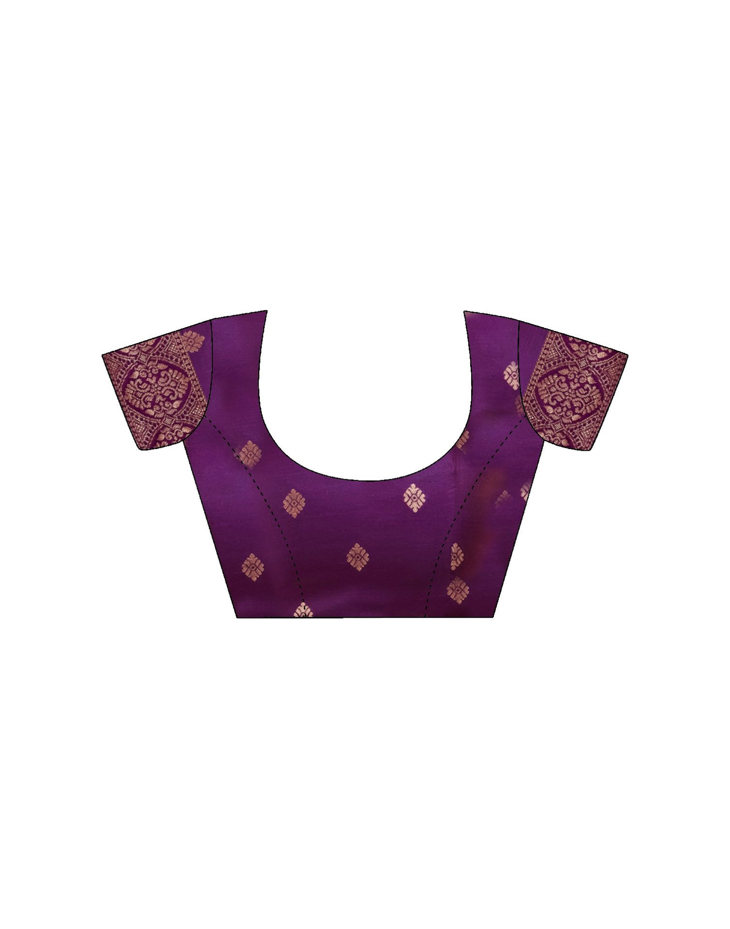 Dark Purple Silk Woven Paithani Saree