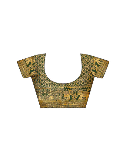 Yellow Silk Woven Patola Saree