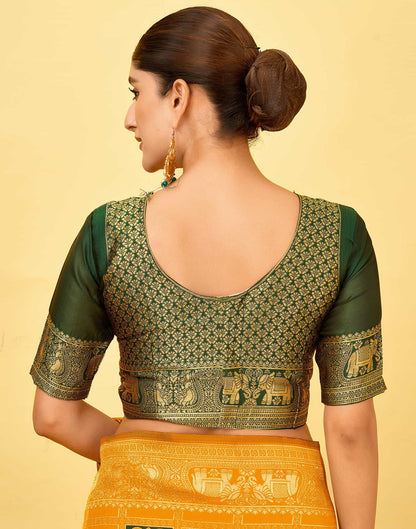 Yellow Silk Woven Patola Saree