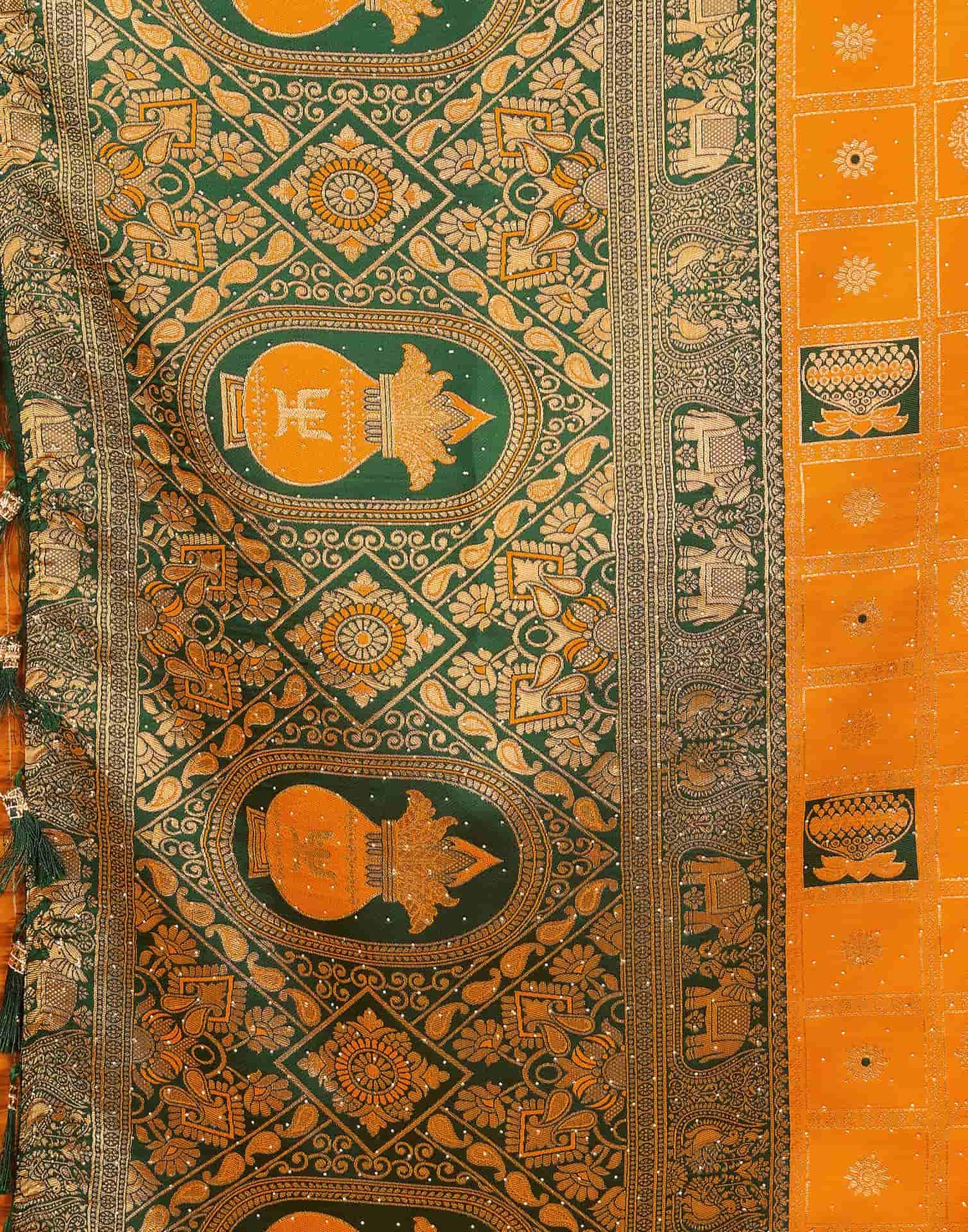 Yellow Silk Woven Patola Saree