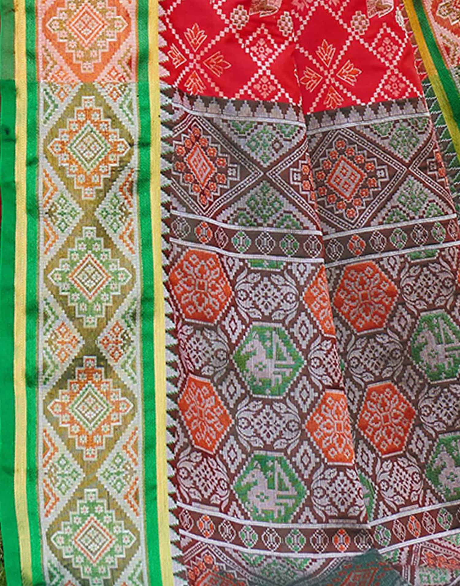 Red Silk Woven Patola Saree