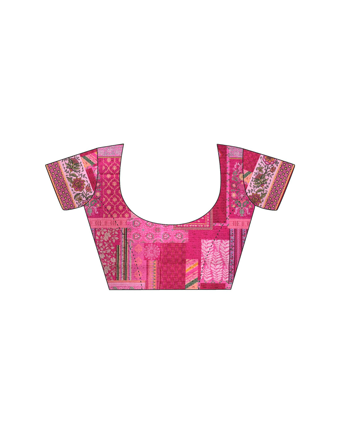 Pink Chiffon Woven Solid Saree