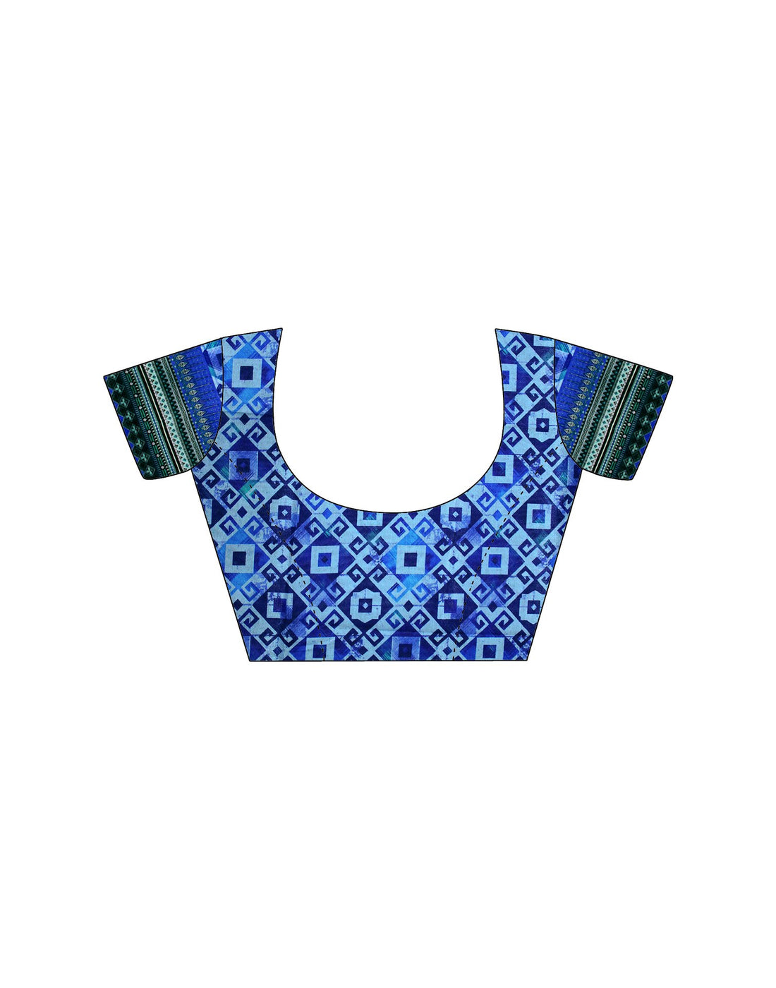 Dark Blue Chiffon Woven Solid Saree