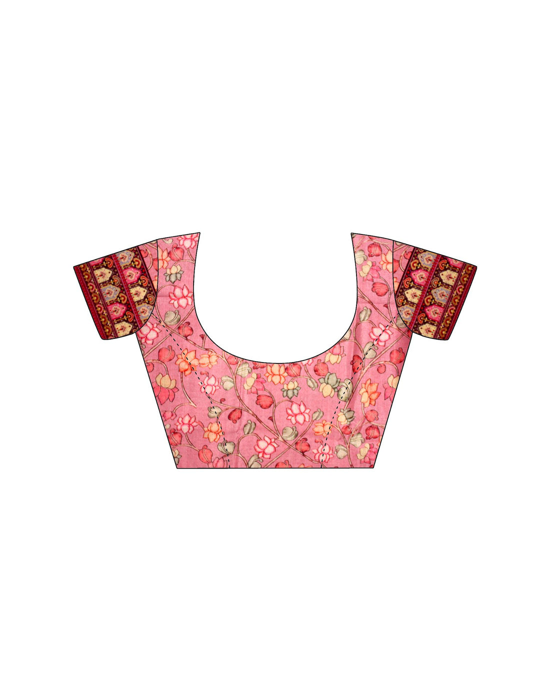 Light Pink Chiffon Woven Solid Saree