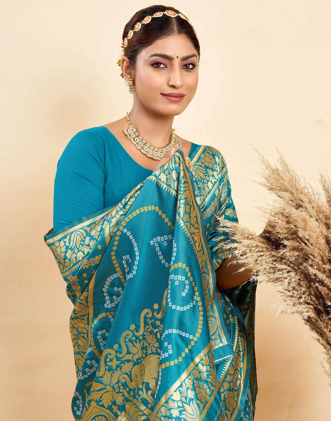 Blue Silk Woven Banarasi Saree