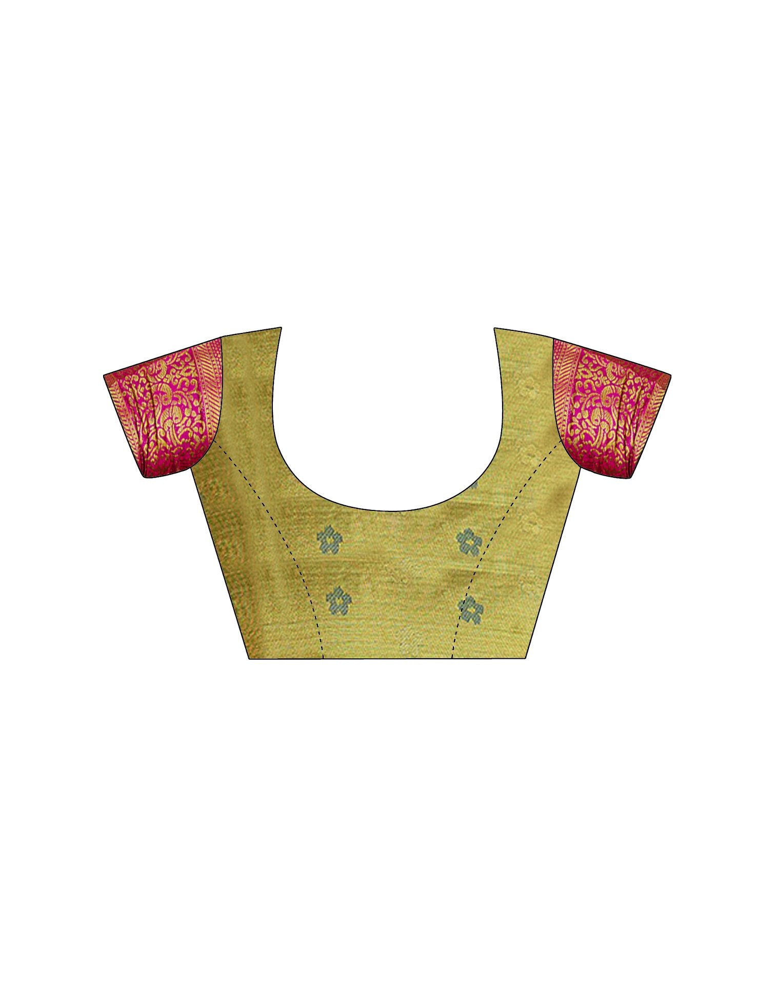 Off White Silk Woven Kanjivaram Saree