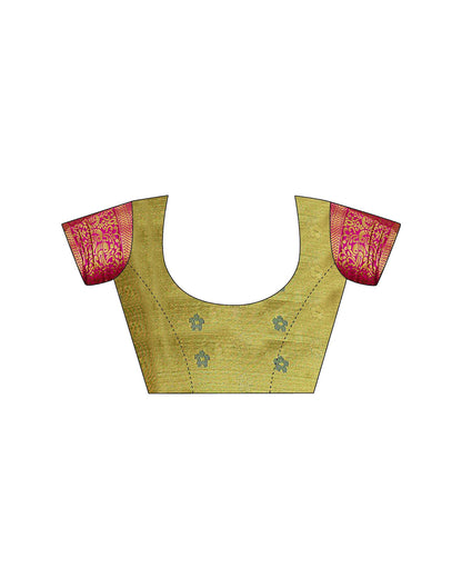 Off White Silk Woven Kanjivaram Saree