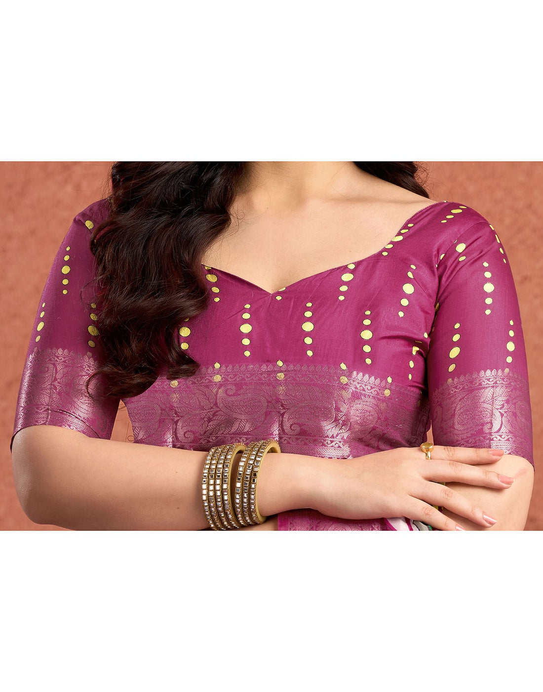 Multicoloured Tussar Silk Printed Kalamkari Saree