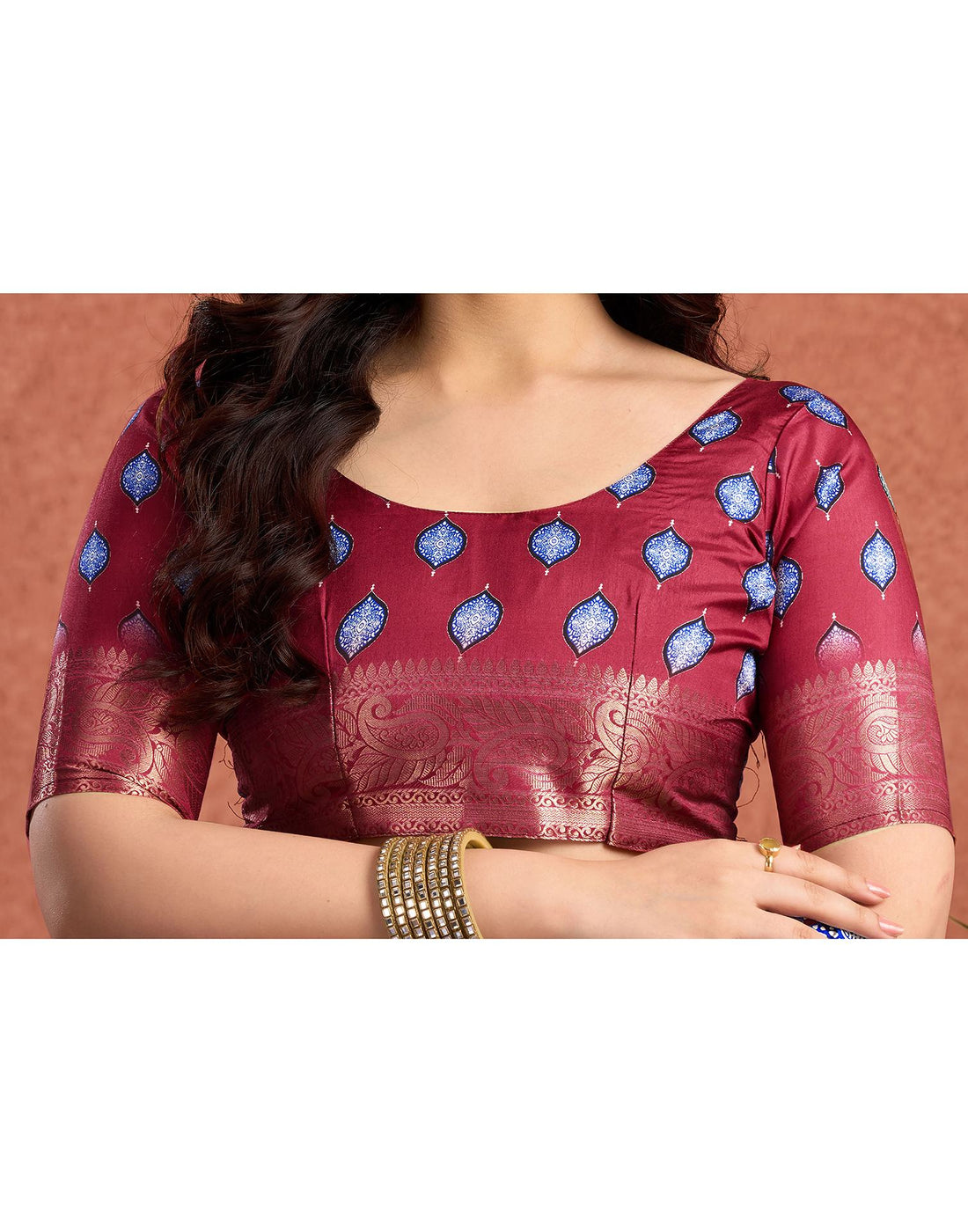 White Tussar Silk Printed Saree
