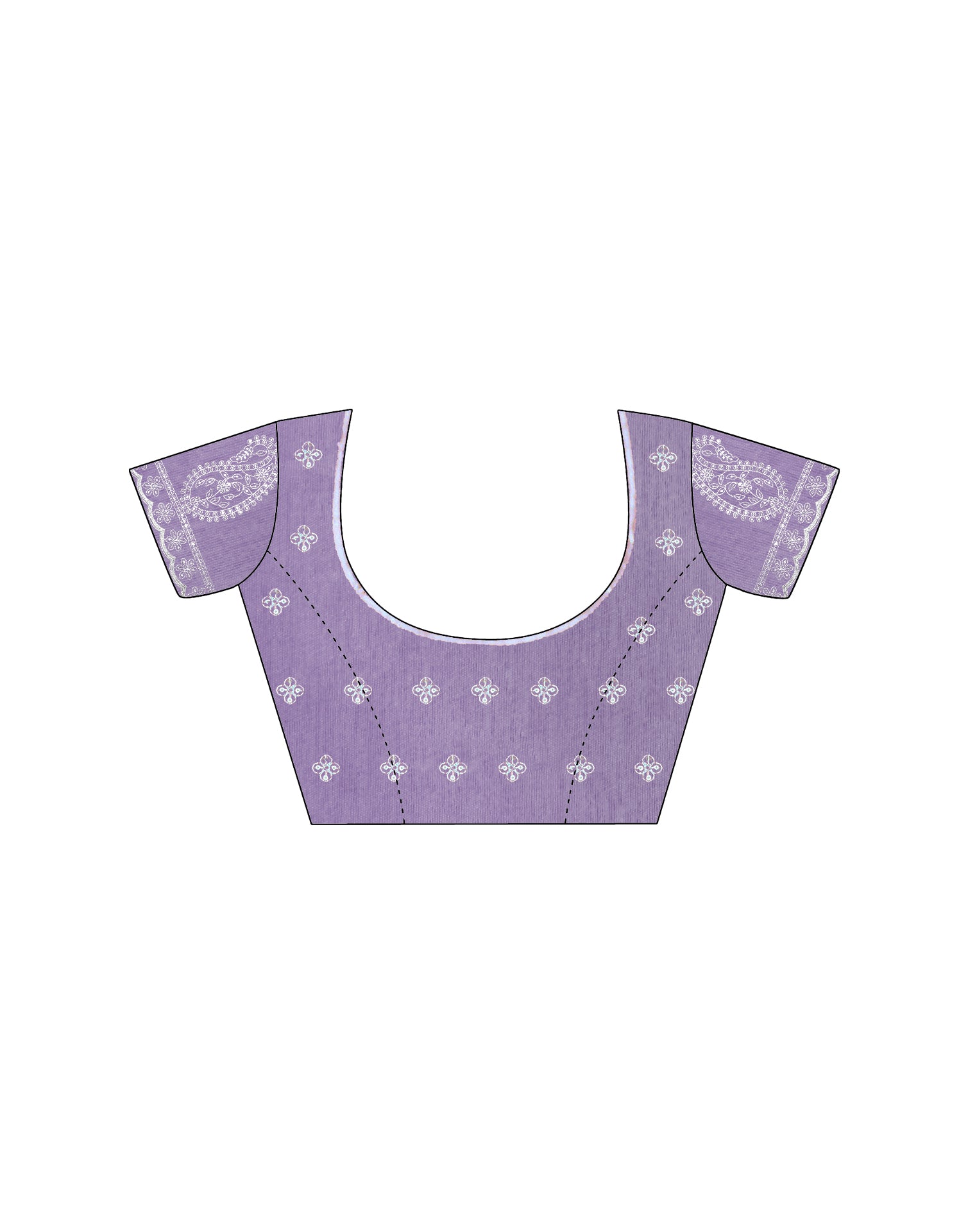 Purple Shimmer Sequence Embroidery Saree