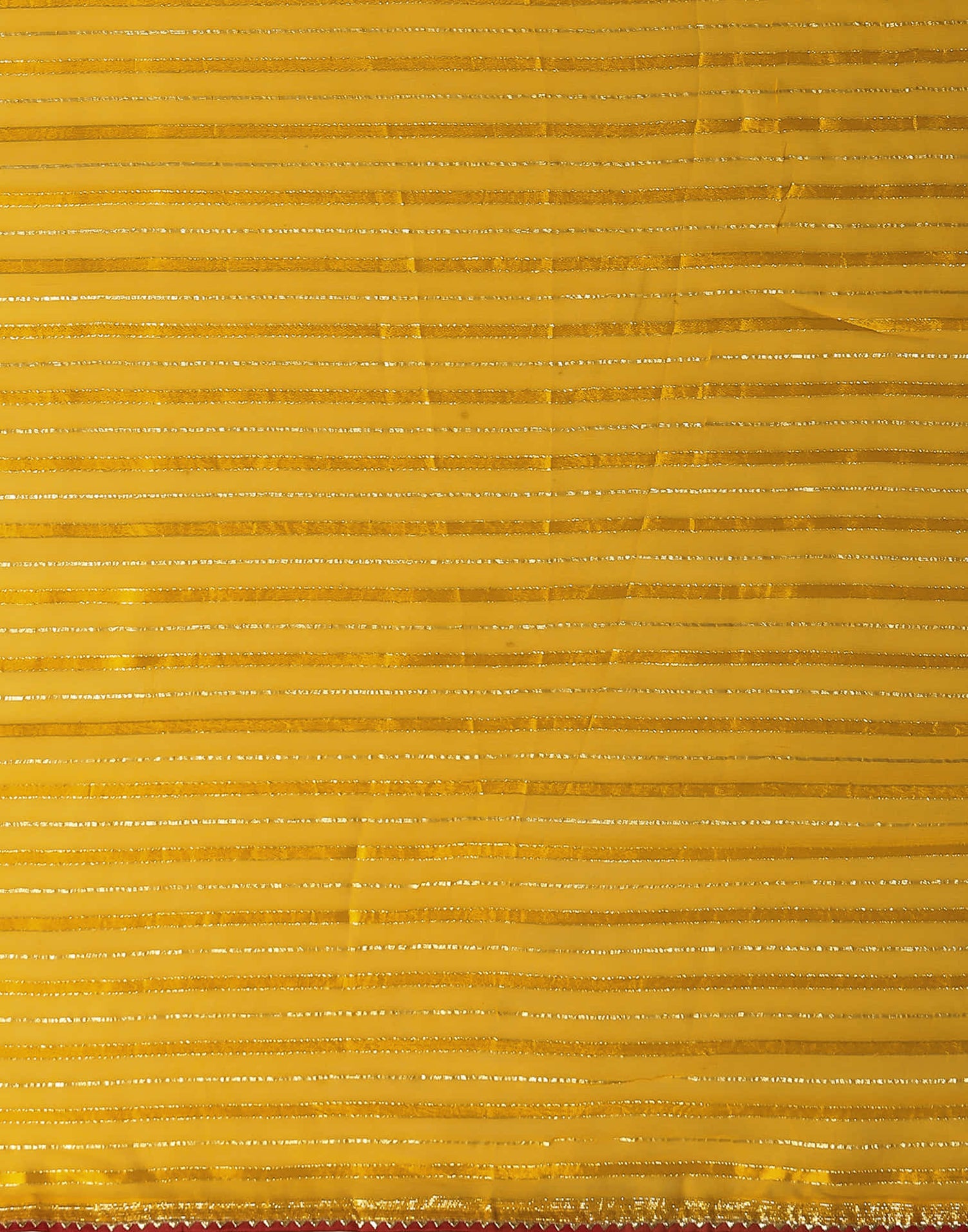 Yellow Georgette Zari Woven Saree
