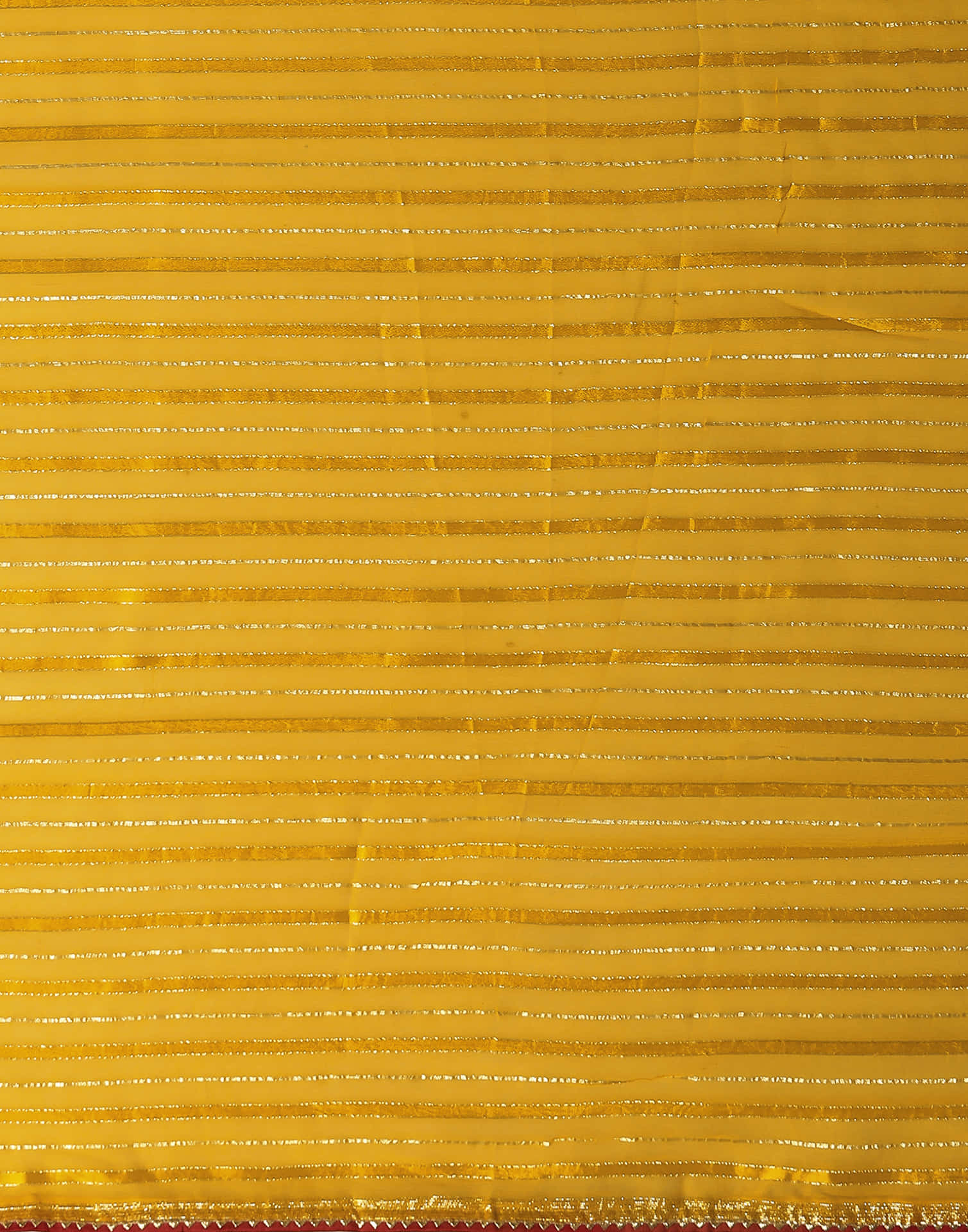Yellow Georgette Zari Woven Saree