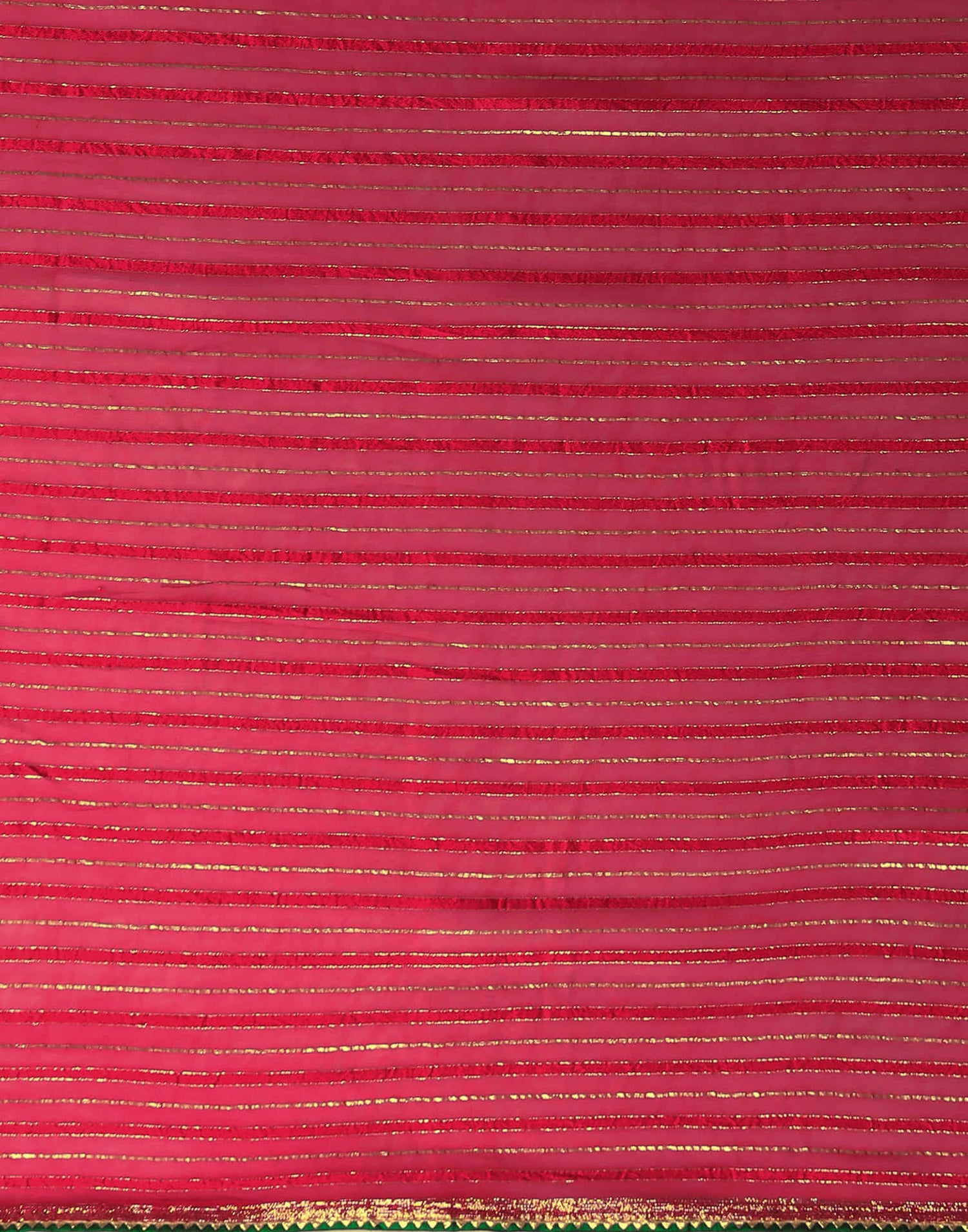 Red Georgette Zari Woven Saree