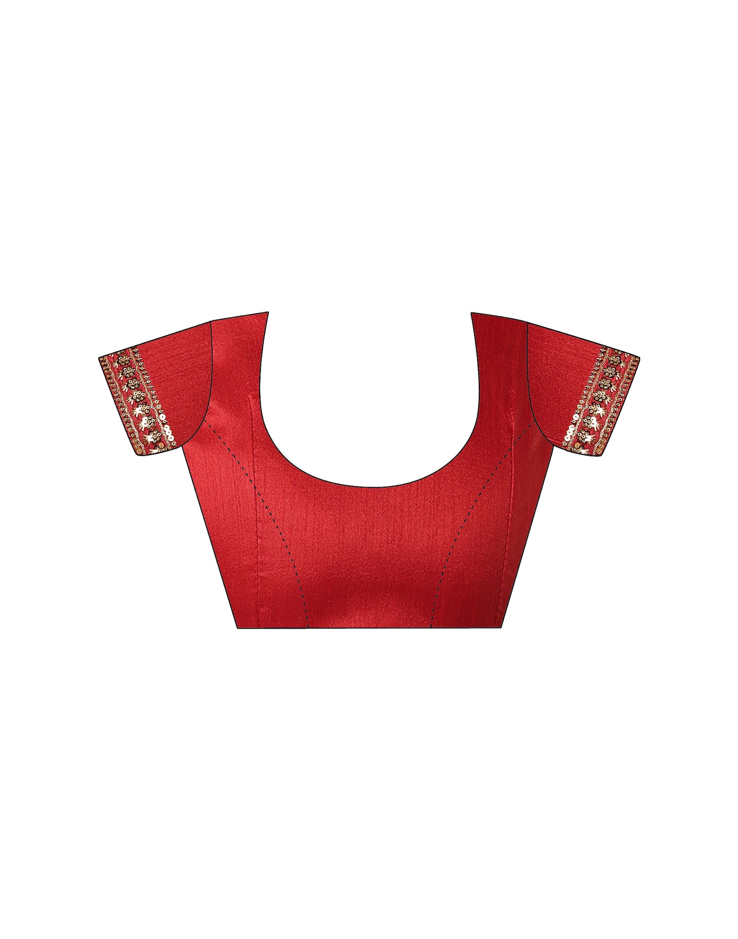 Red Georgette Printed Leheriya Saree