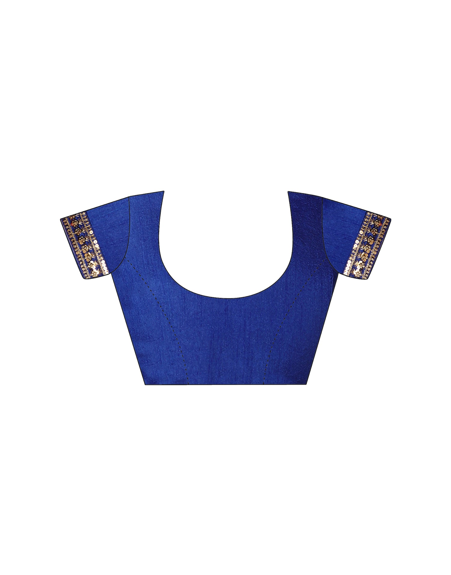 Dark Blue Georgette Printed Leheriya Saree