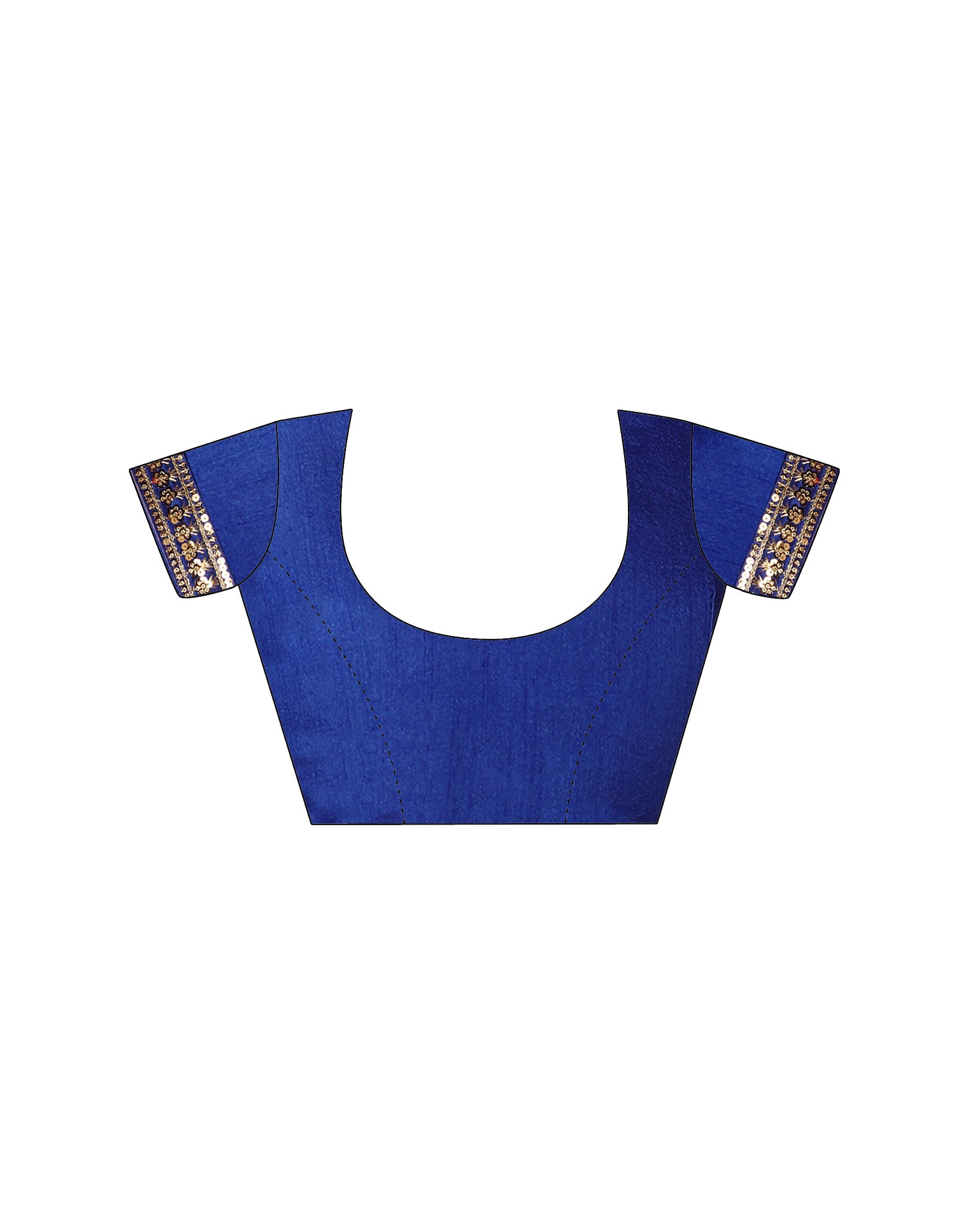 Dark Blue Georgette Printed Leheriya Saree