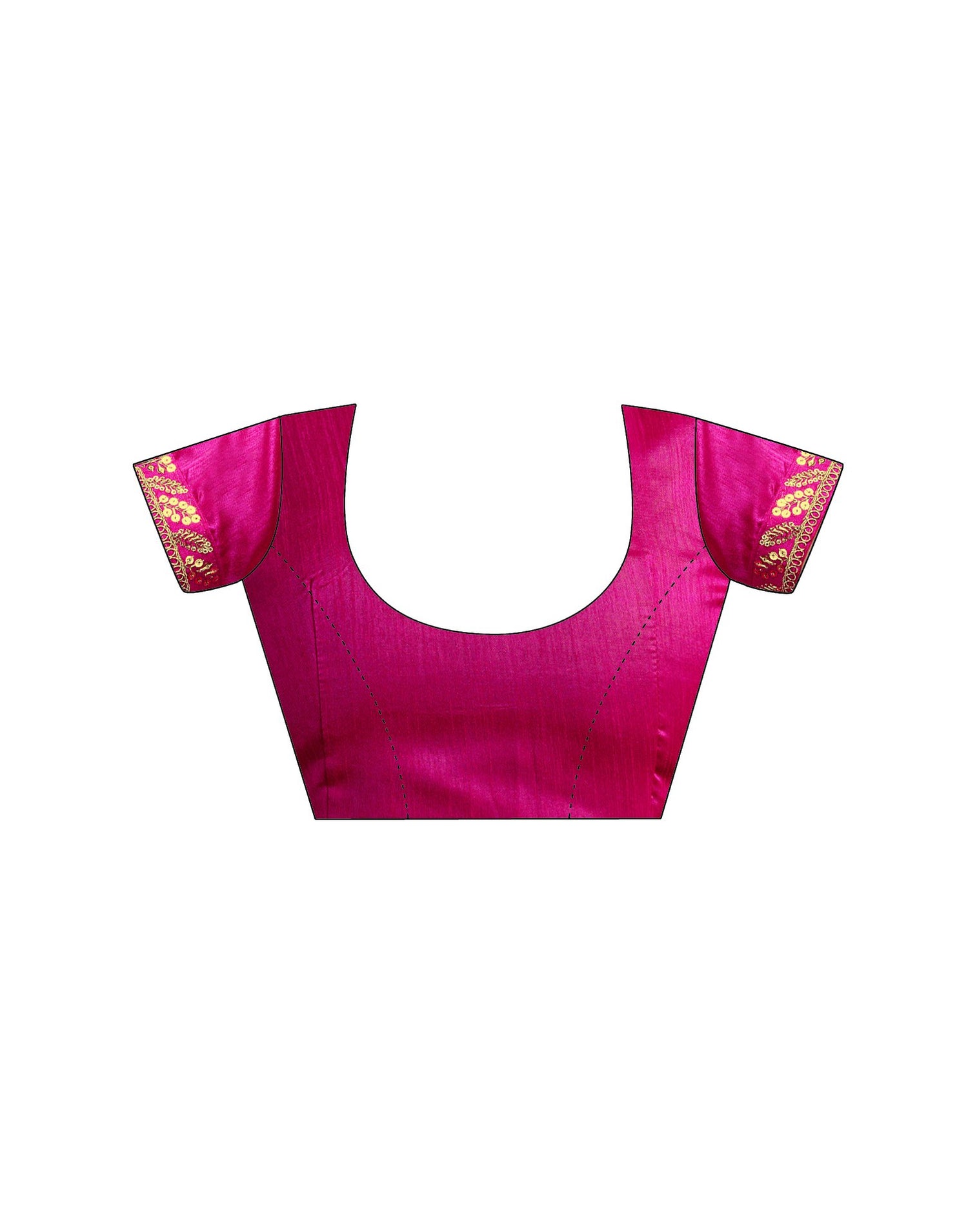 Magenta Georgette Laheriya Printed Saree