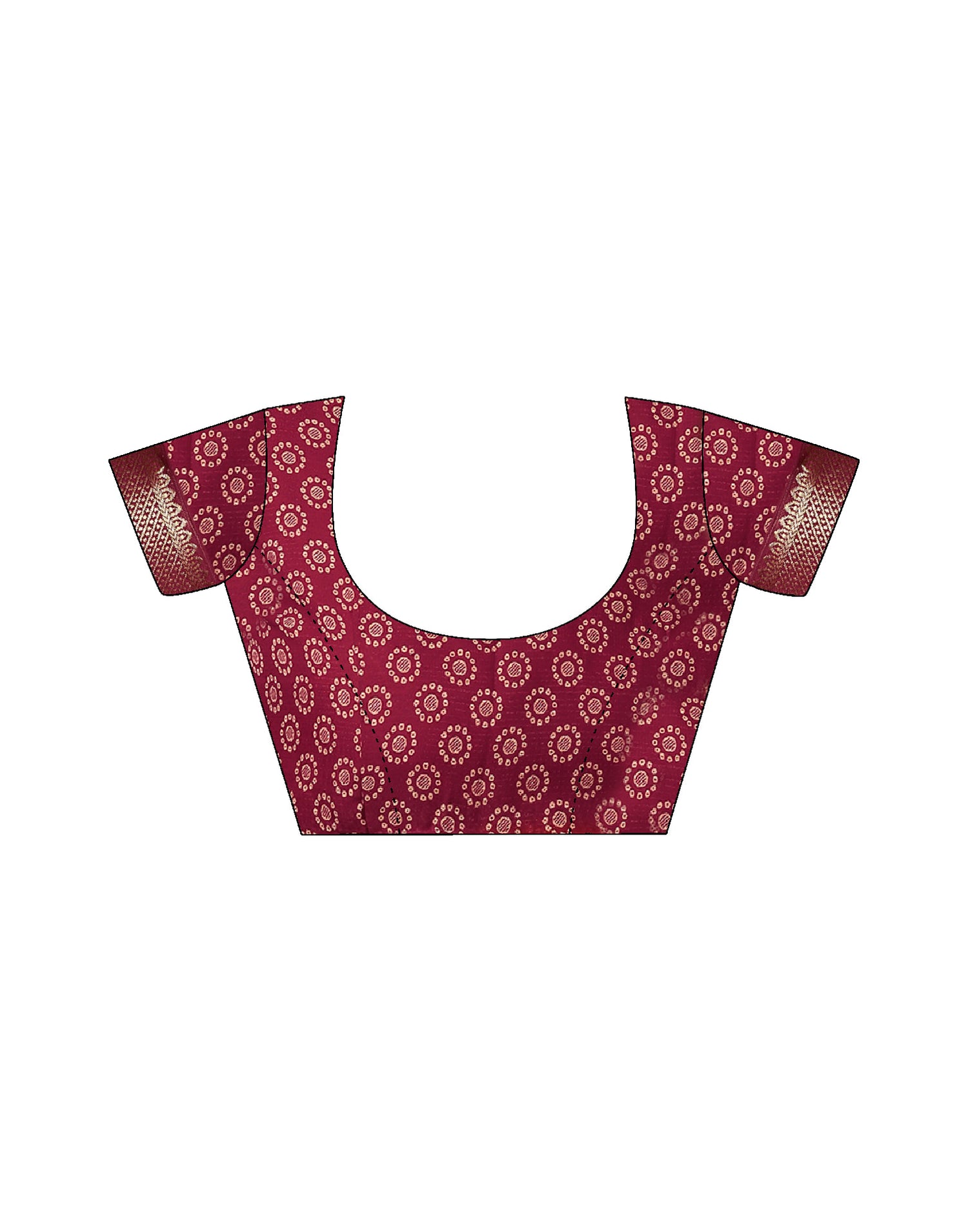 Red Georgette Printed Bandhani Saree