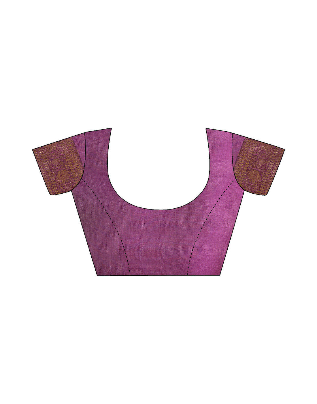 Purple Silk Woven Banarasi Saree