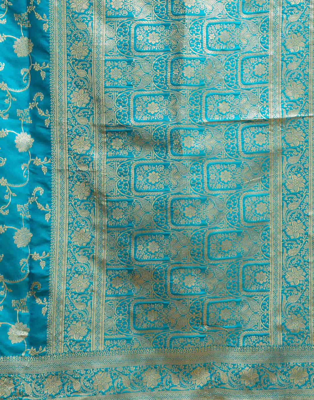 Blue Silk Woven Banarasi Saree