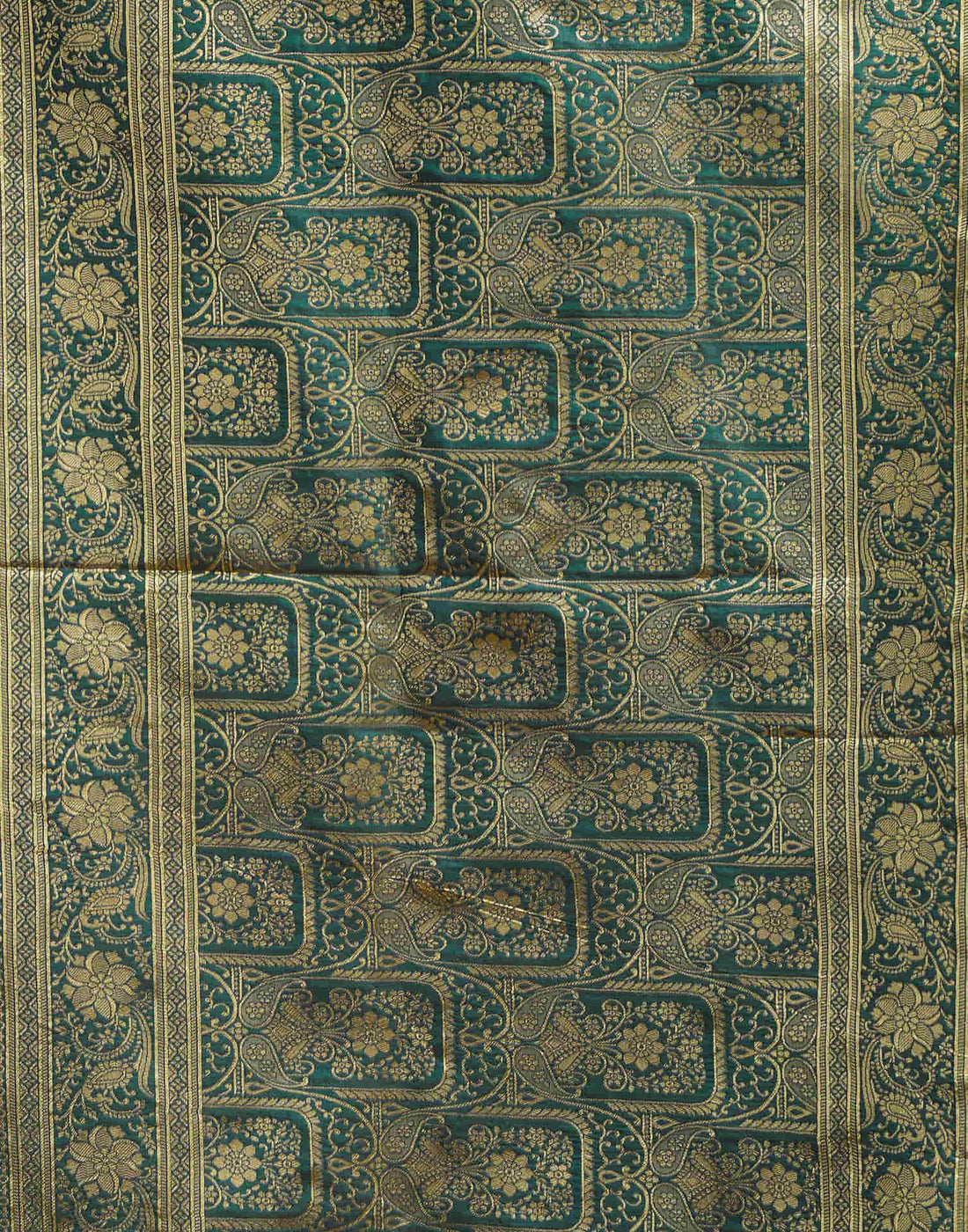 Dark Rama Green Silk Woven Banarasi Saree