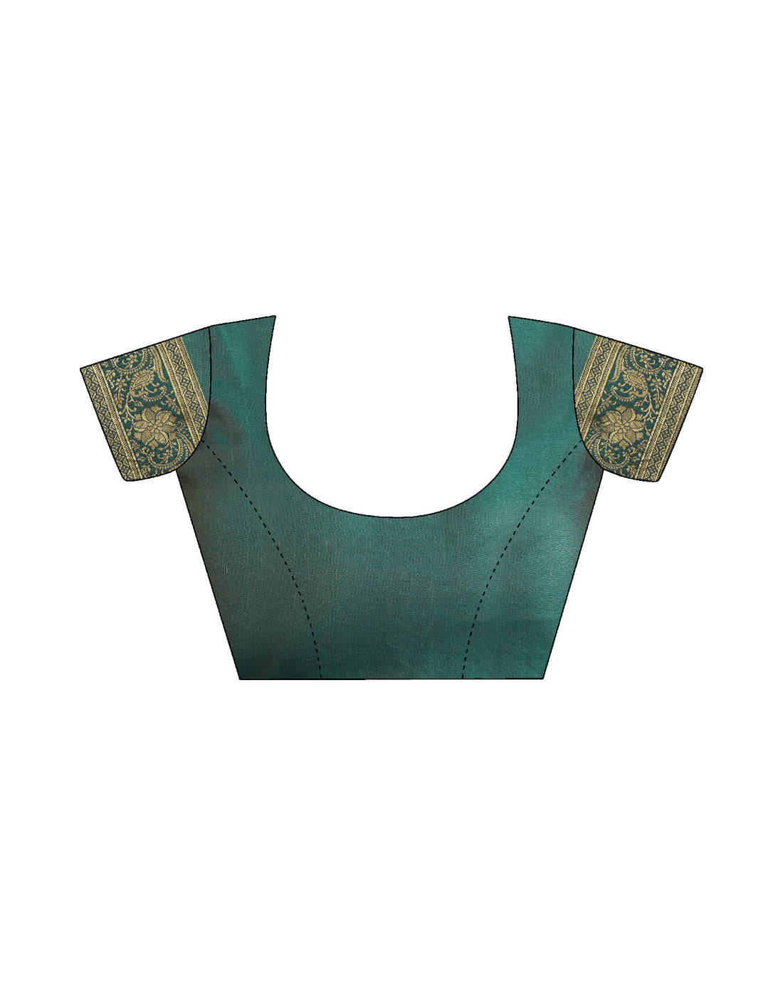 Dark Rama Green Silk Woven Banarasi Saree