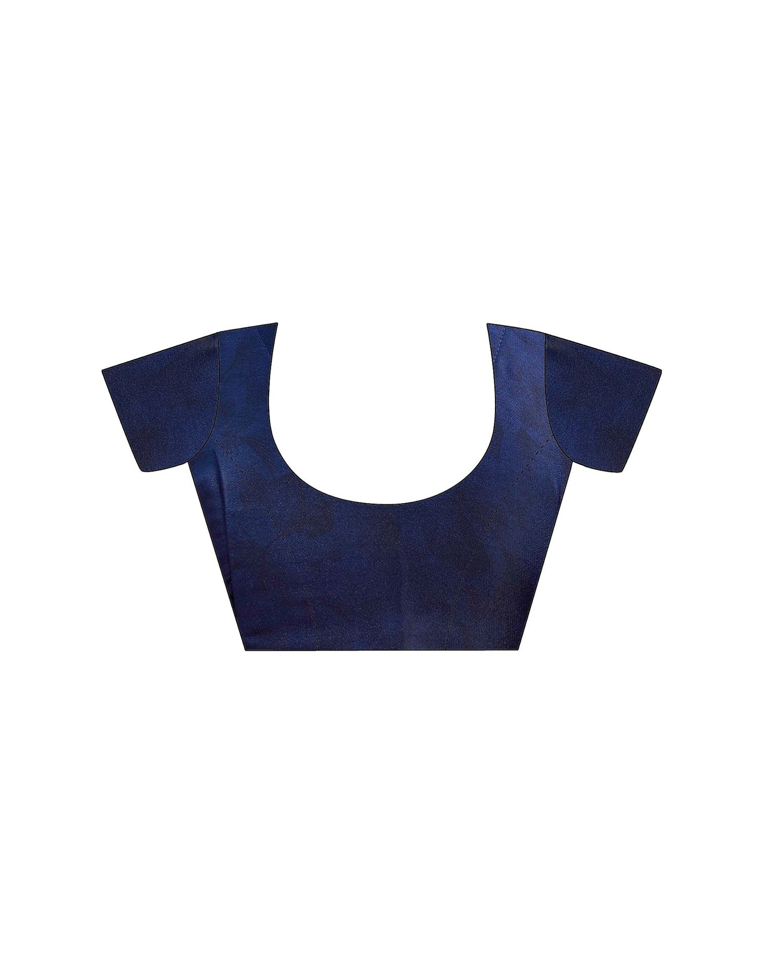 Navy Blue Georgette Floral Printed Saree