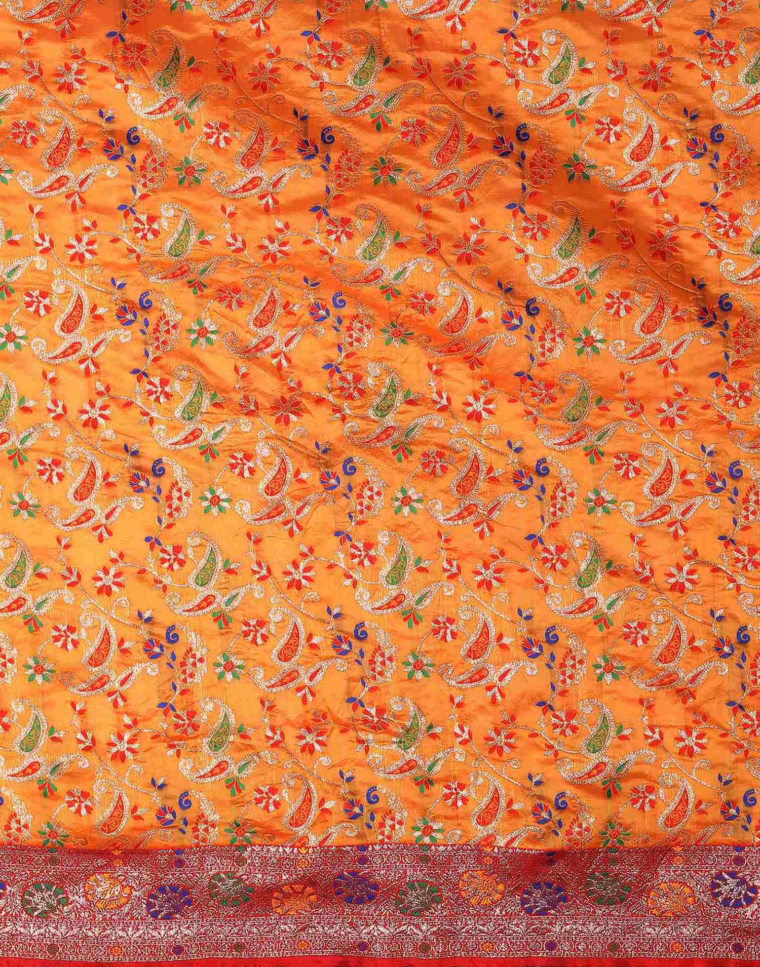 Turmeric Yellow Silk Woven Banarasi Saree