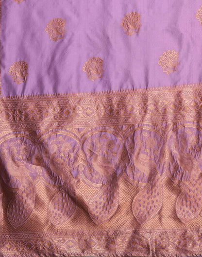 Light Purple Silk Woven Saree