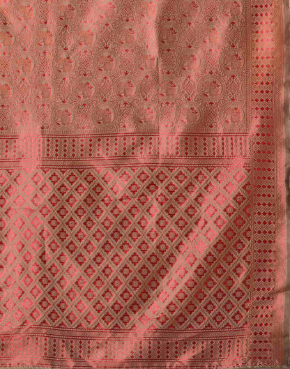 Red Silk Woven Saree
