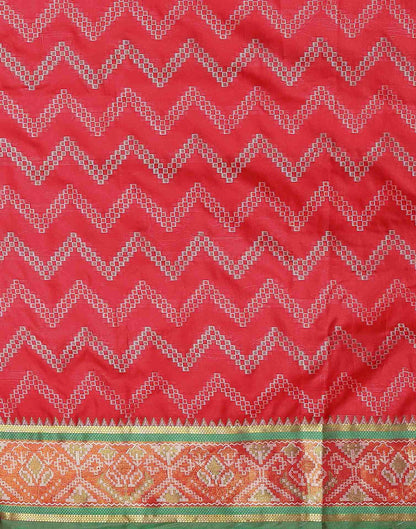 Red Silk Patola Woven Saree