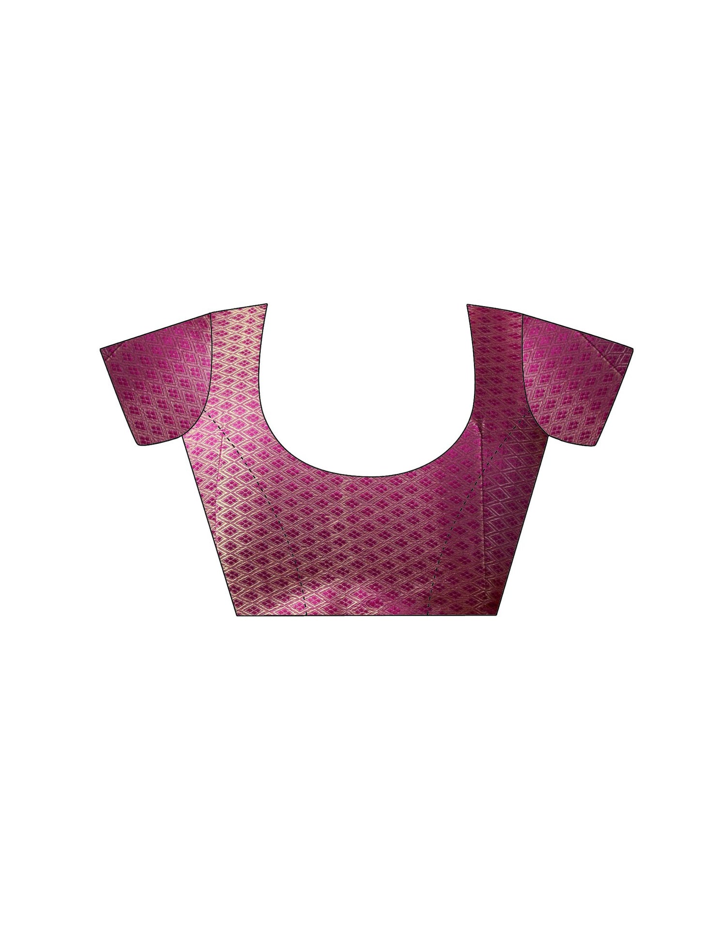 Dark Purple Georgette Foil Printed Saree