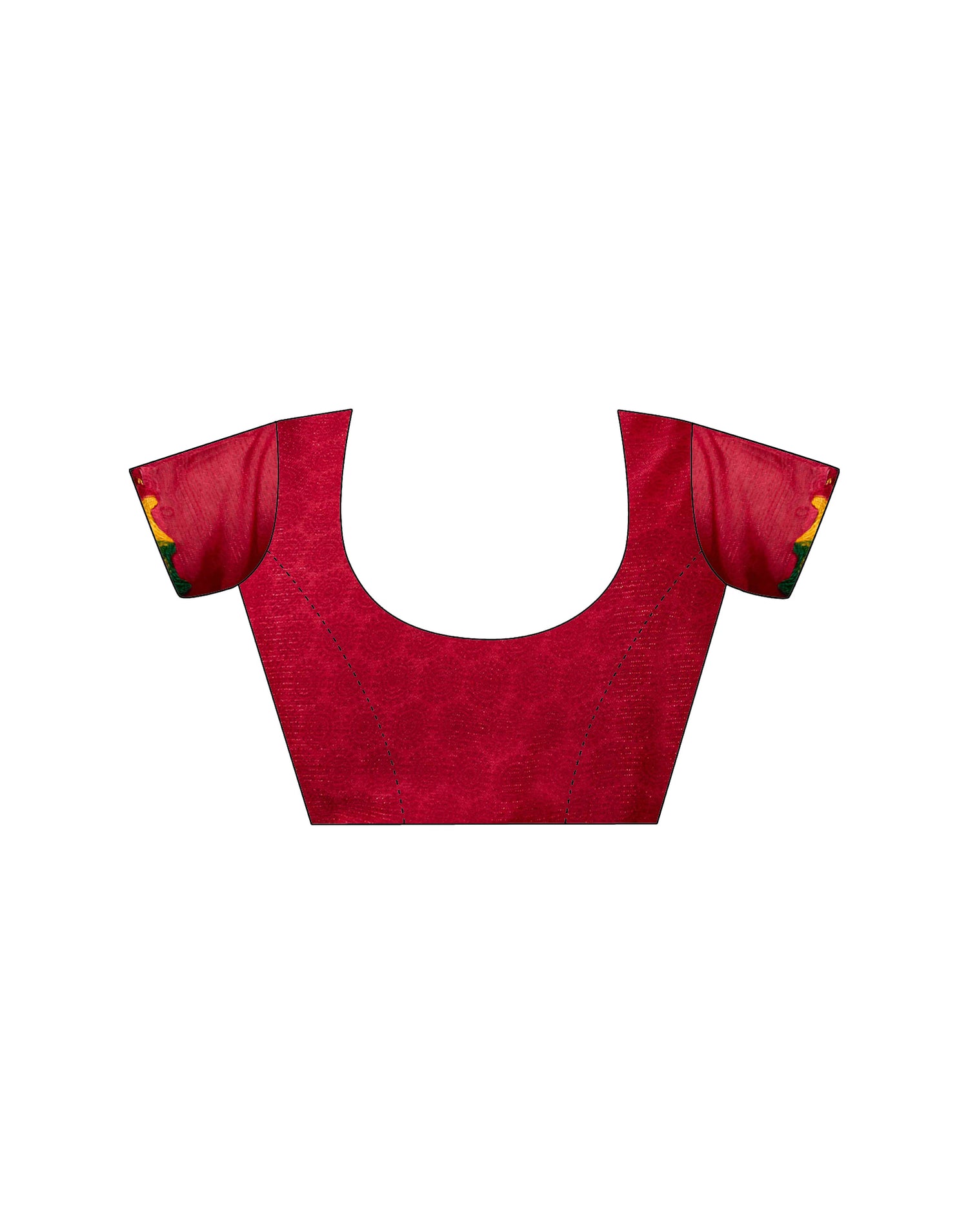 Red Georgette Warli Printed Saree