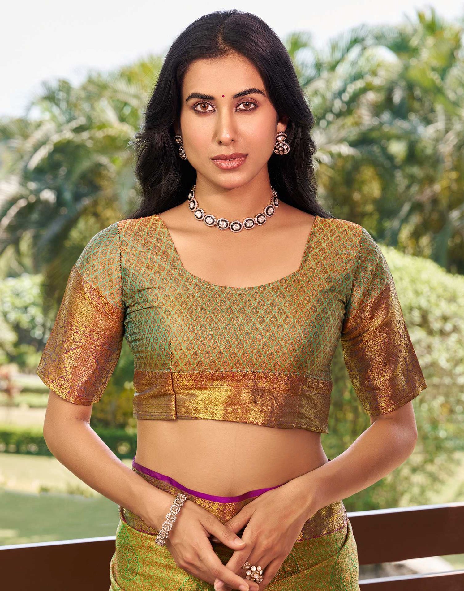 Green Silk Woven Kanjivaram Saree