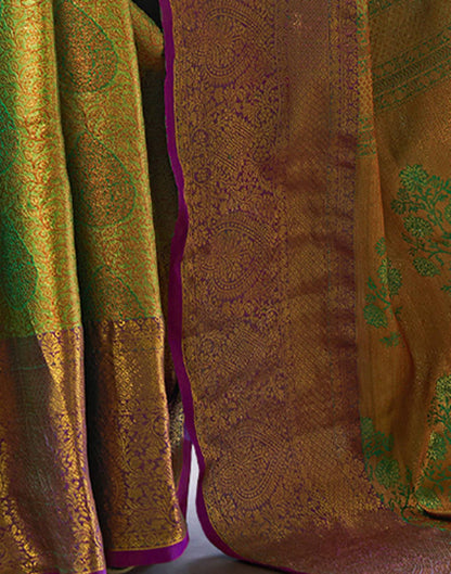 Green Silk Woven Kanjivaram Saree