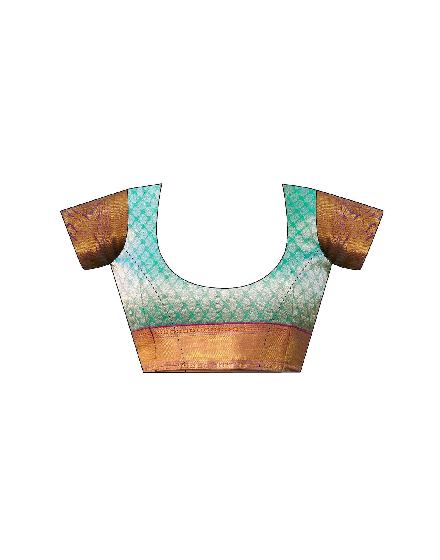 Turquoise Silk Woven Kanjivaram Saree